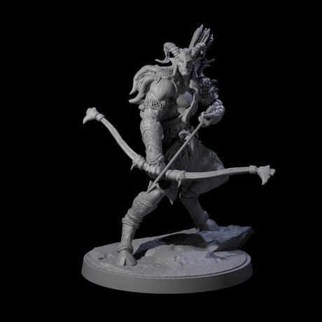 Precise Satyr Marksman B Miniature for Dungeons and Dragons, Pathfinder or other TTRPGs
