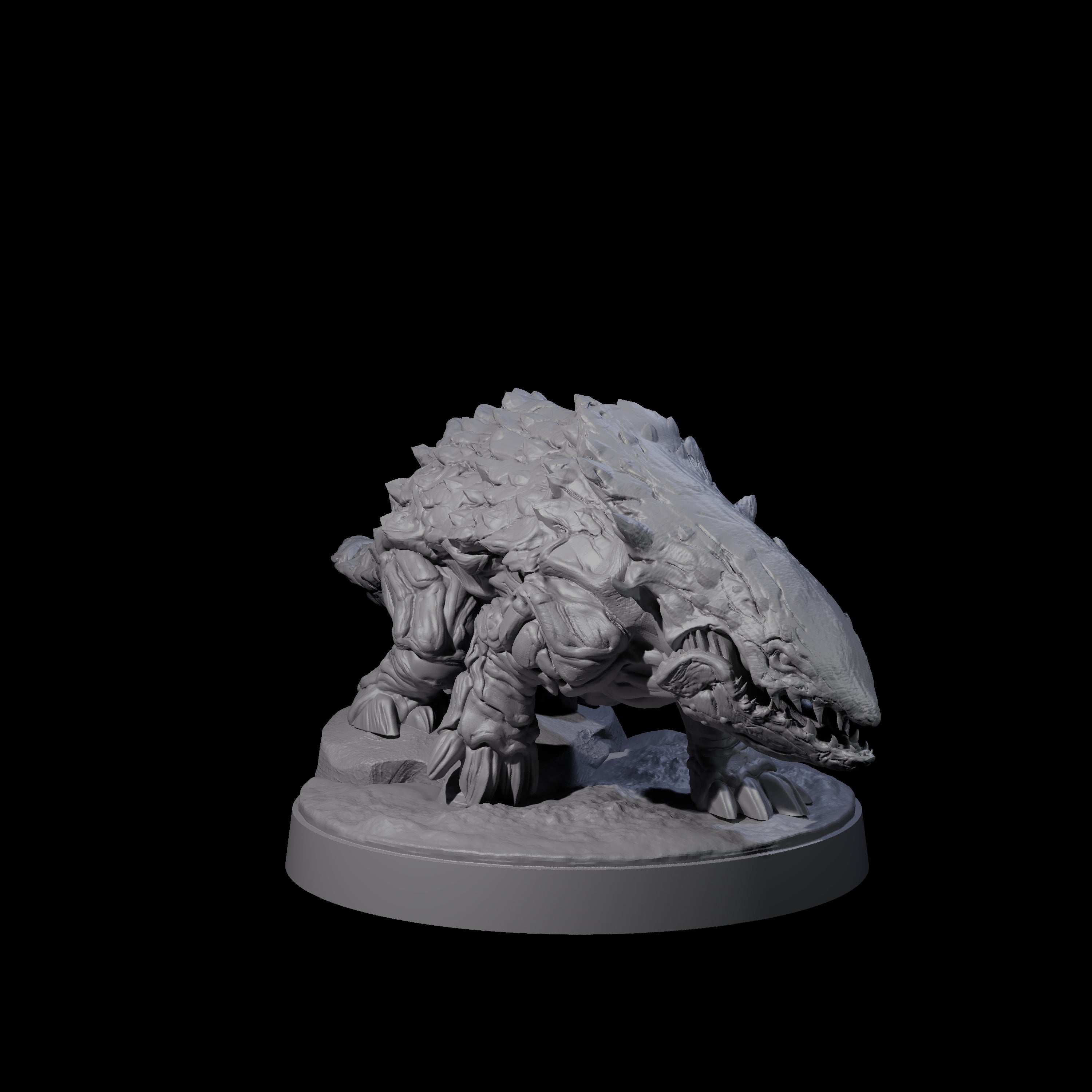 Predatory Bulette Hunter A Miniature for Dungeons and Dragons, Pathfinder or other TTRPGs