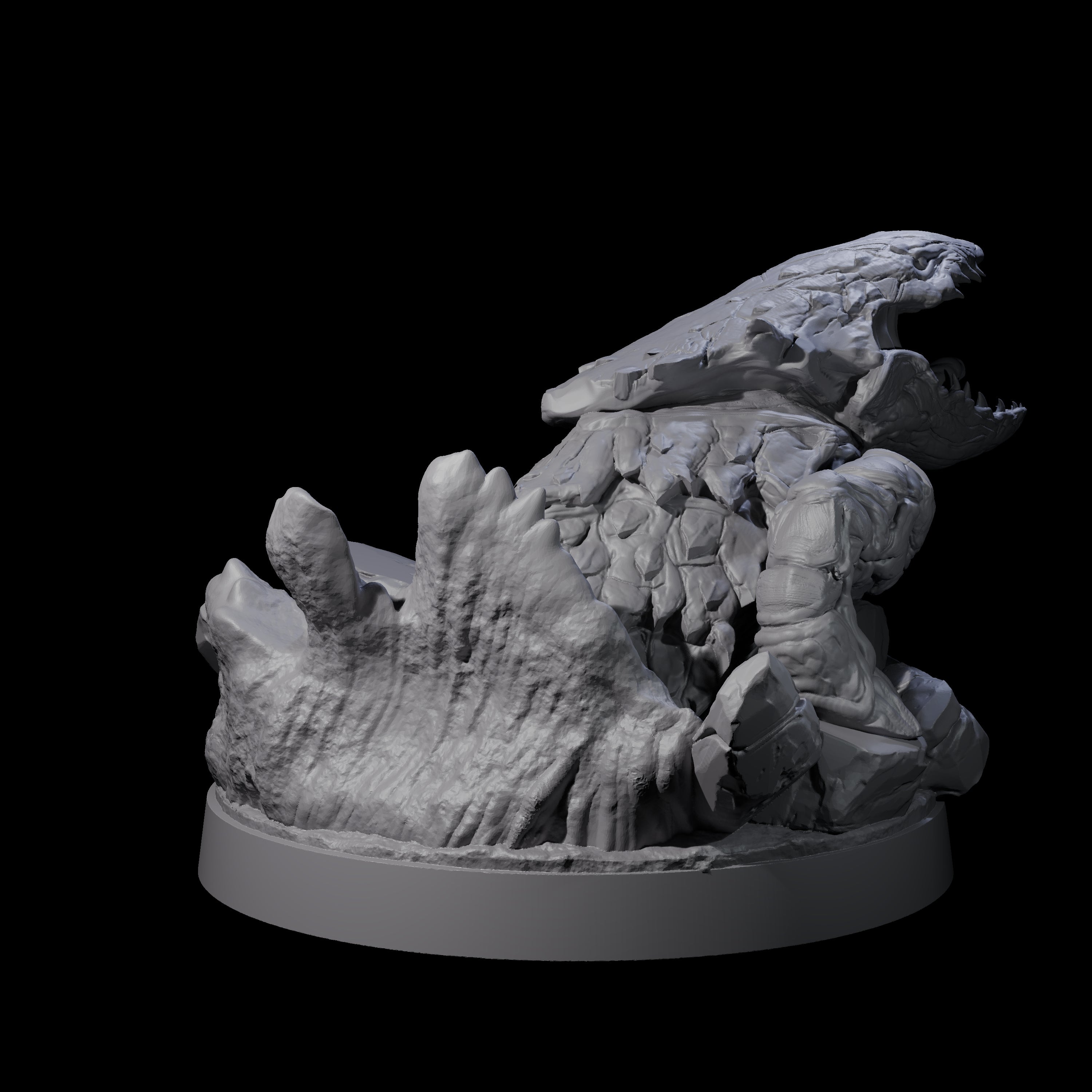 Predatory Bulette Hunter C Miniature for Dungeons and Dragons, Pathfinder or other TTRPGs