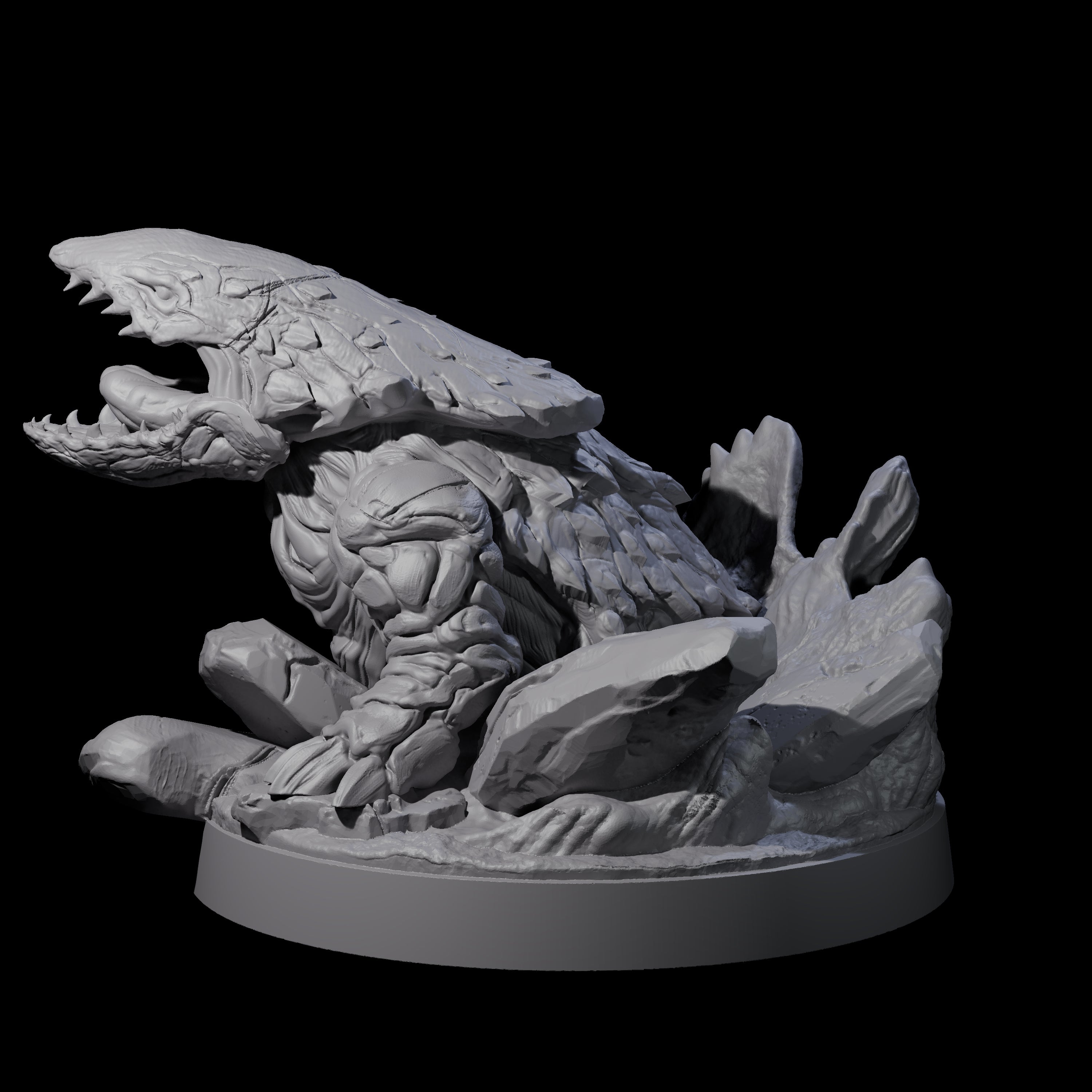 Predatory Bulette Hunter C Miniature for Dungeons and Dragons, Pathfinder or other TTRPGs
