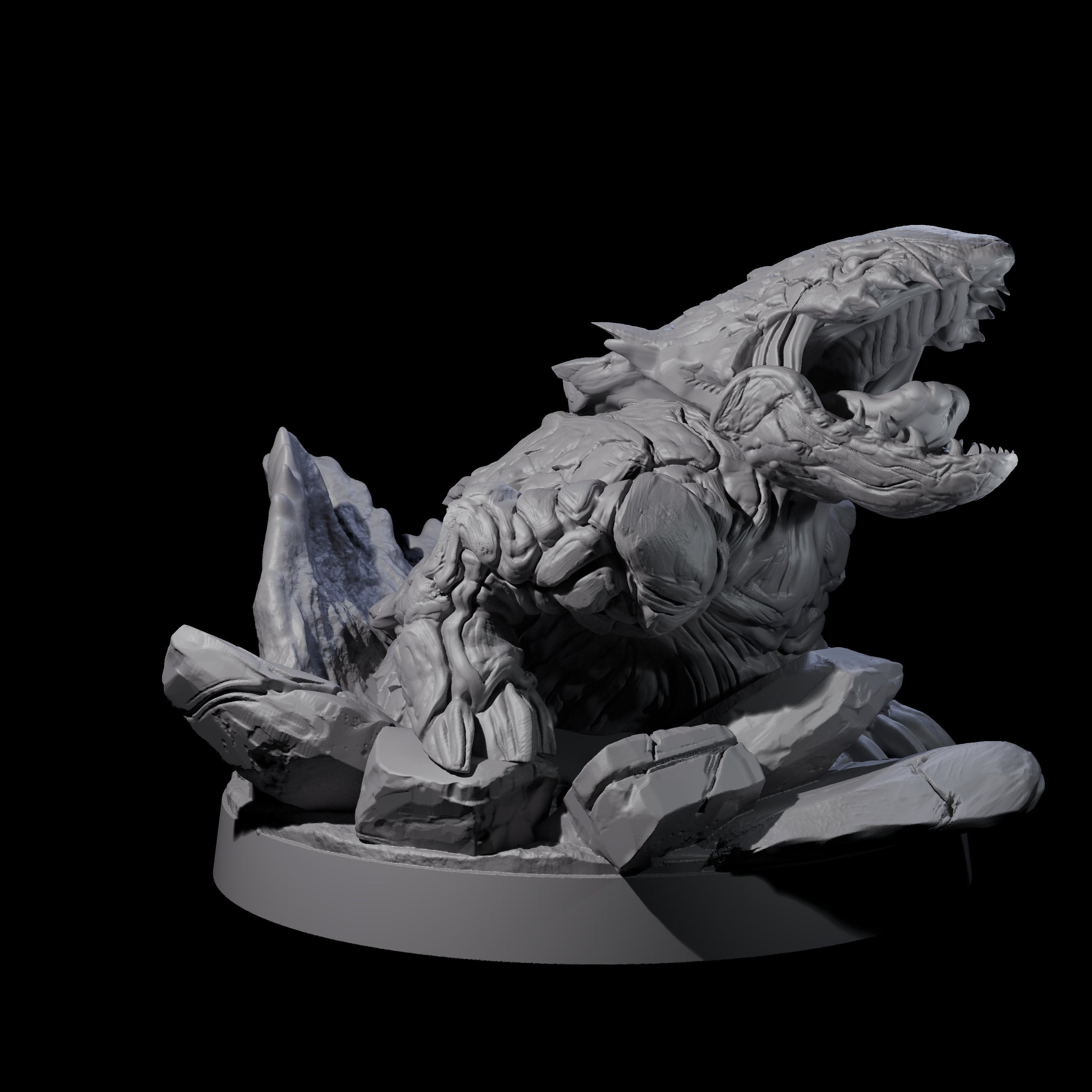 Predatory Bulette Hunter C Miniature for Dungeons and Dragons, Pathfinder or other TTRPGs