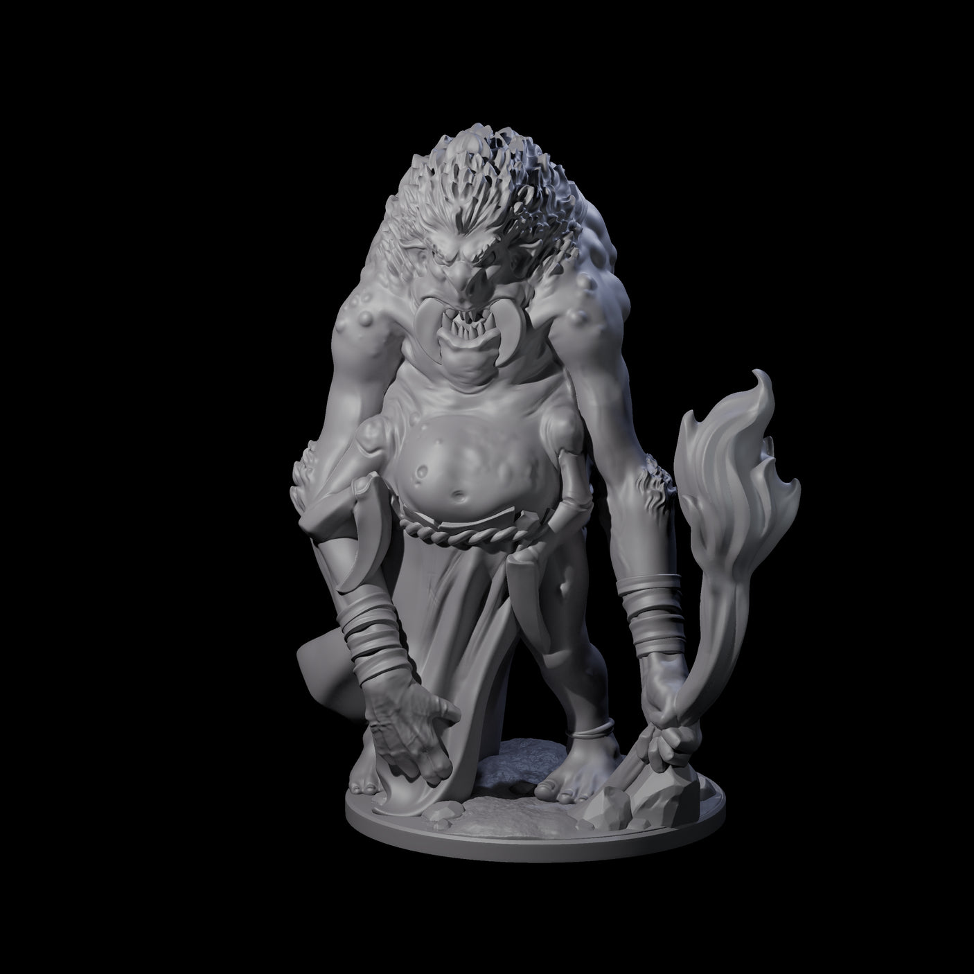 Predatory Spider Beastman Miniature for Dungeons and Dragons, Pathfinder or other TTRPGs