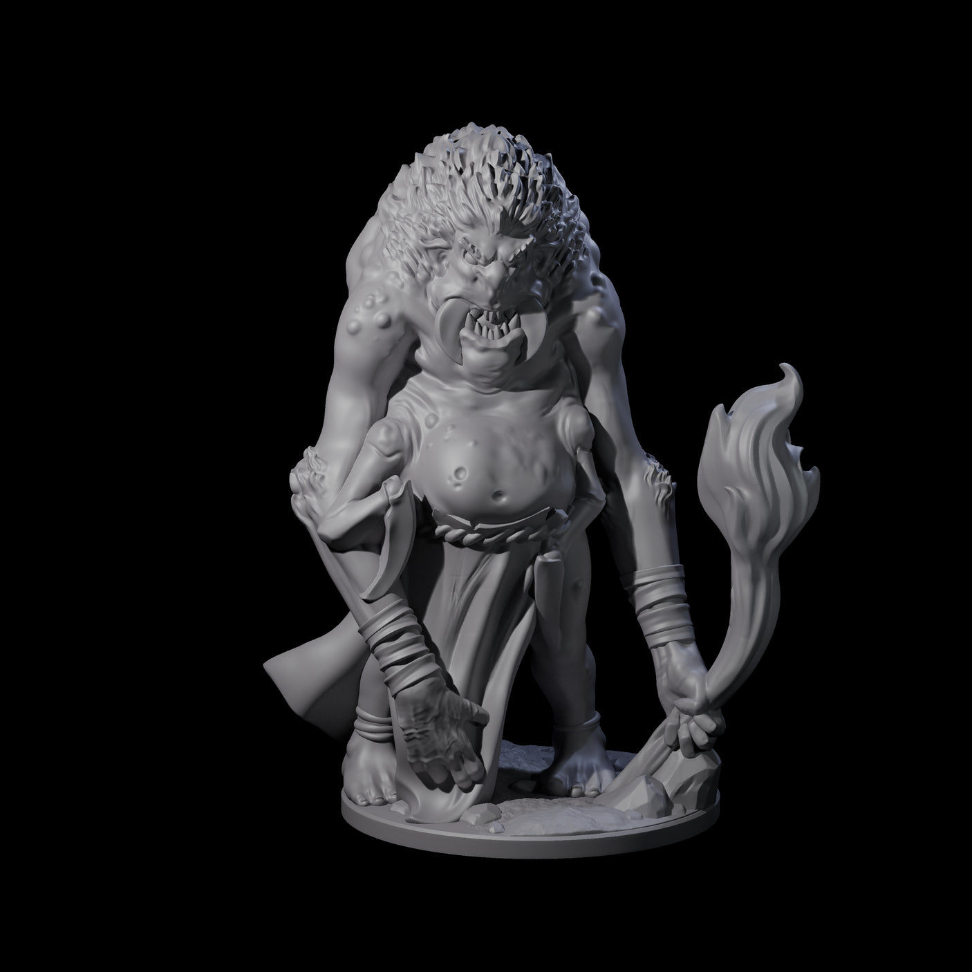 Predatory Spider Beastman Miniature for Dungeons and Dragons, Pathfinder or other TTRPGs