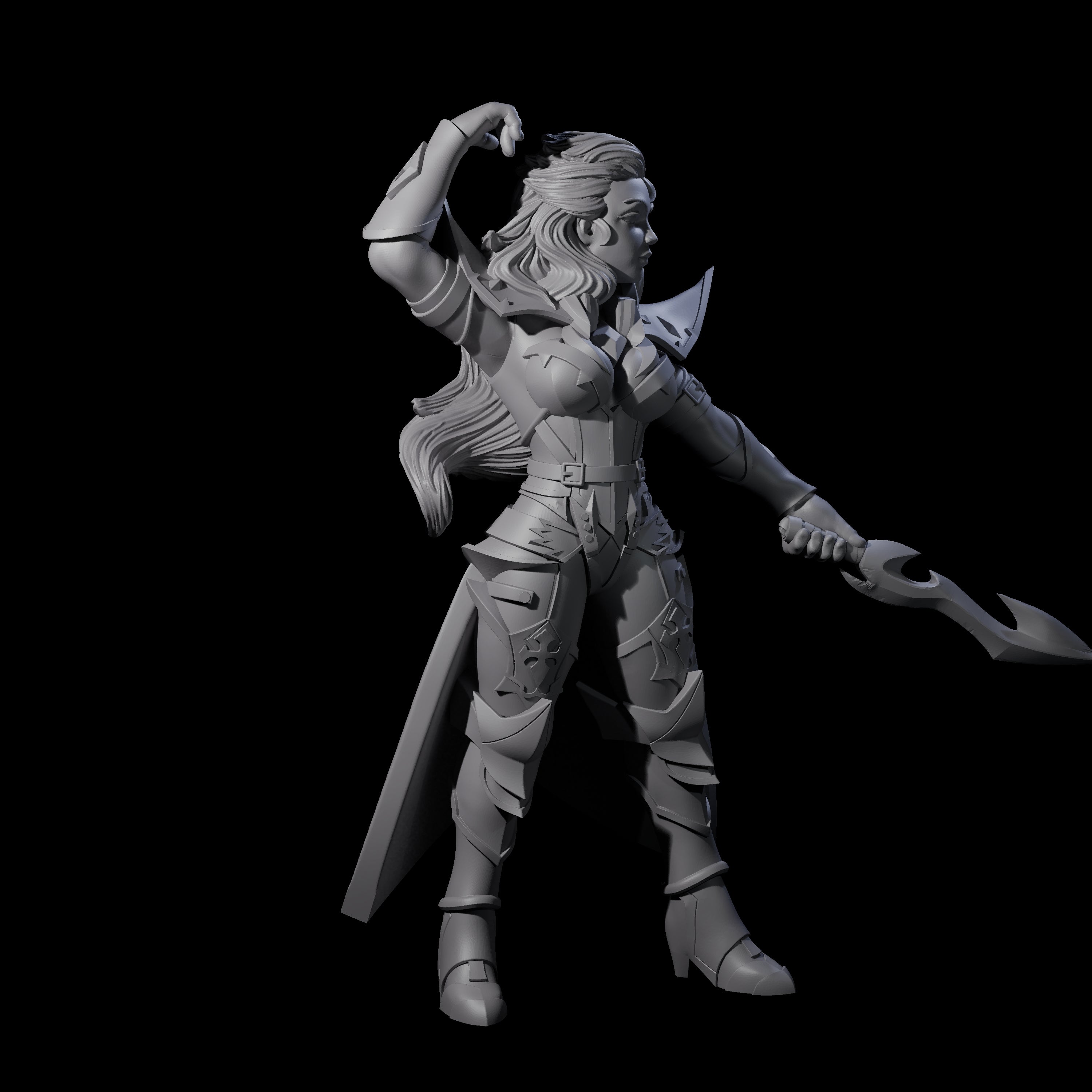 Prepared Dragon Guard Dueler Miniature for Dungeons and Dragons, Pathfinder or other TTRPGs