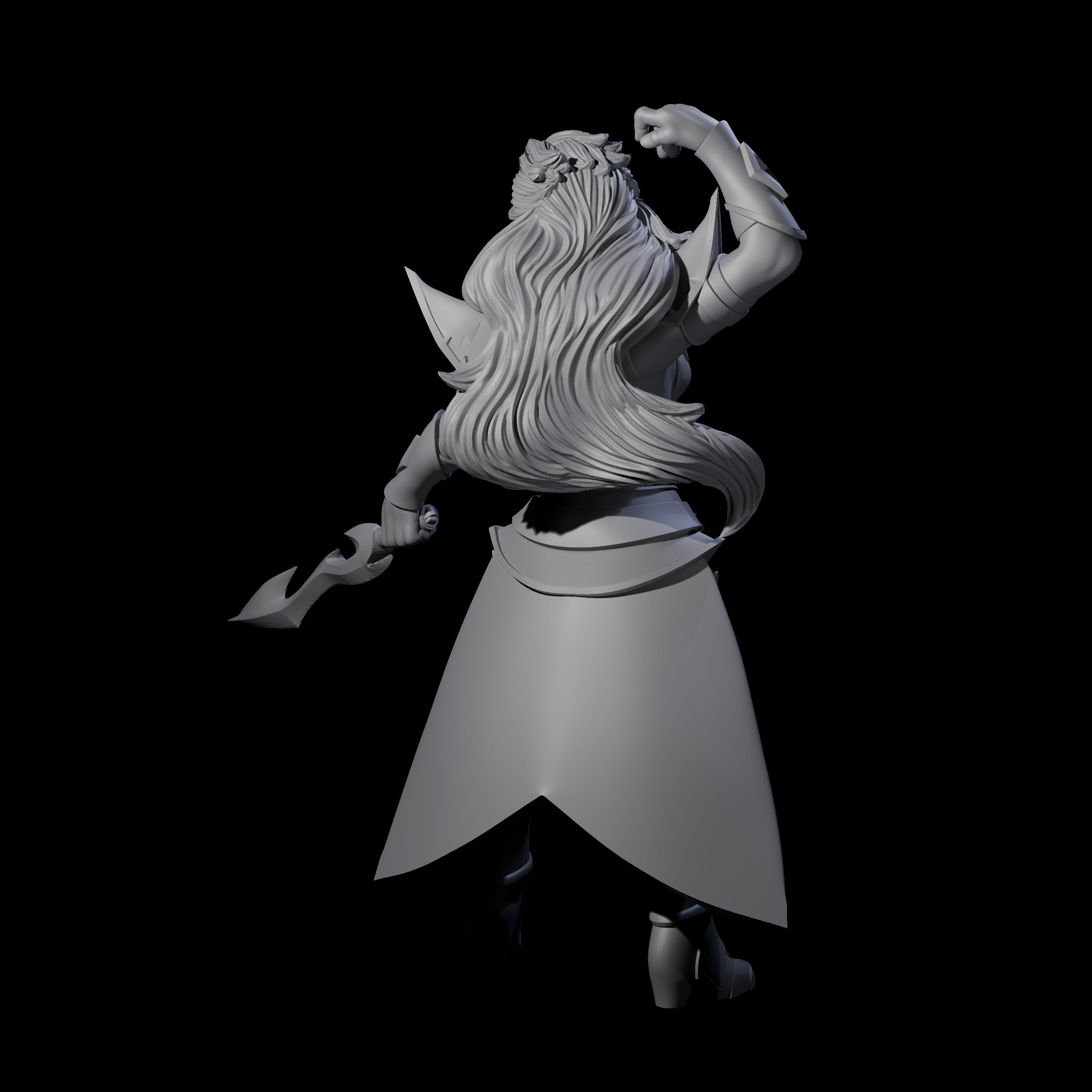 Prepared Dragon Guard Dueler Miniature for Dungeons and Dragons, Pathfinder or other TTRPGs