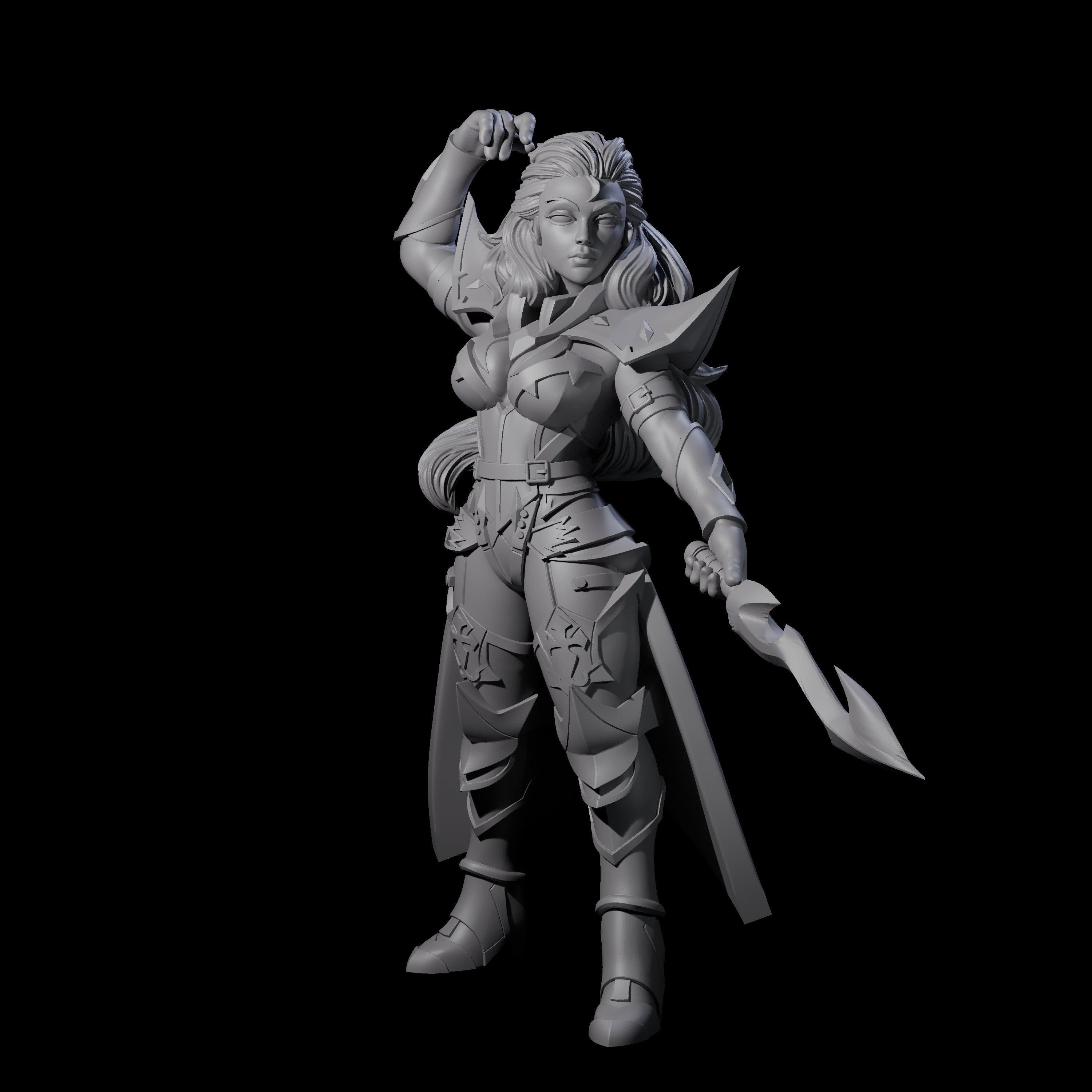 Prepared Dragon Guard Dueler Miniature for Dungeons and Dragons, Pathfinder or other TTRPGs