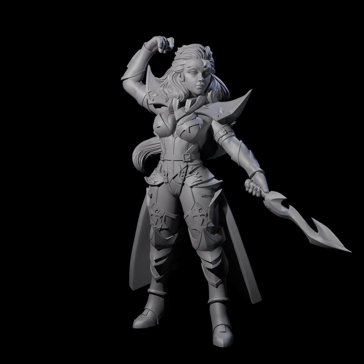 Prepared Dragon Guard Dueler Miniature for Dungeons and Dragons, Pathfinder or other TTRPGs