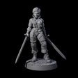 Prepared Duel Sword Fighter Miniature for Dungeons and Dragons, Pathfinder or other TTRPGs