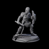 Prepared Dwarf Fighter Miniature for Dungeons and Dragons, Pathfinder or other TTRPGs