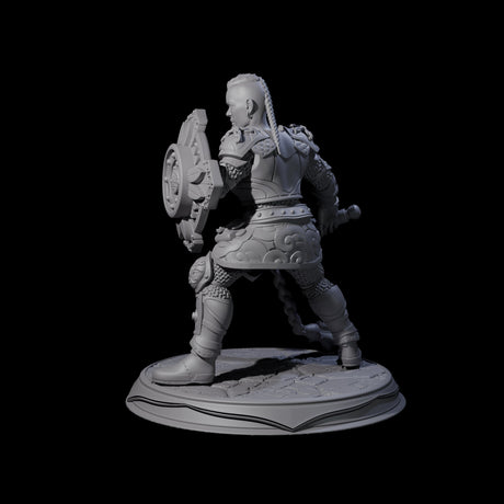 Prepared Dwarf Fighter Miniature for Dungeons and Dragons, Pathfinder or other TTRPGs