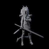 Prepared Female Tiefling Barbarian Miniature for Dungeons and Dragons, Pathfinder or other TTRPGs