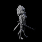 Prepared Female Tiefling Barbarian Miniature for Dungeons and Dragons, Pathfinder or other TTRPGs