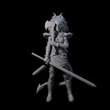 Prepared Female Tiefling Barbarian Miniature for Dungeons and Dragons, Pathfinder or other TTRPGs