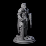 Prepared Young Knight Miniature for Dungeons and Dragons, Pathfinder or other TTRPGs