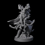 Preparing to Fire Wood Elf with Mask Miniature for Dungeons and Dragons, Pathfinder or other TTRPGs