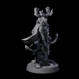 Preparing to Fire Wood Elf with Mask Miniature for Dungeons and Dragons, Pathfinder or other TTRPGs