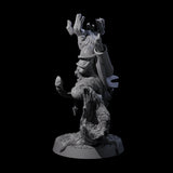 Preparing to Fire Wood Elf with Mask Miniature for Dungeons and Dragons, Pathfinder or other TTRPGs