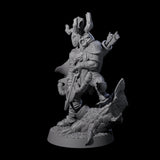 Preparing to Fire Wood Elf with Mask Miniature for Dungeons and Dragons, Pathfinder or other TTRPGs