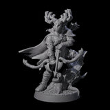 Preparing to Fire Wood Elf with Mask Miniature for Dungeons and Dragons, Pathfinder or other TTRPGs