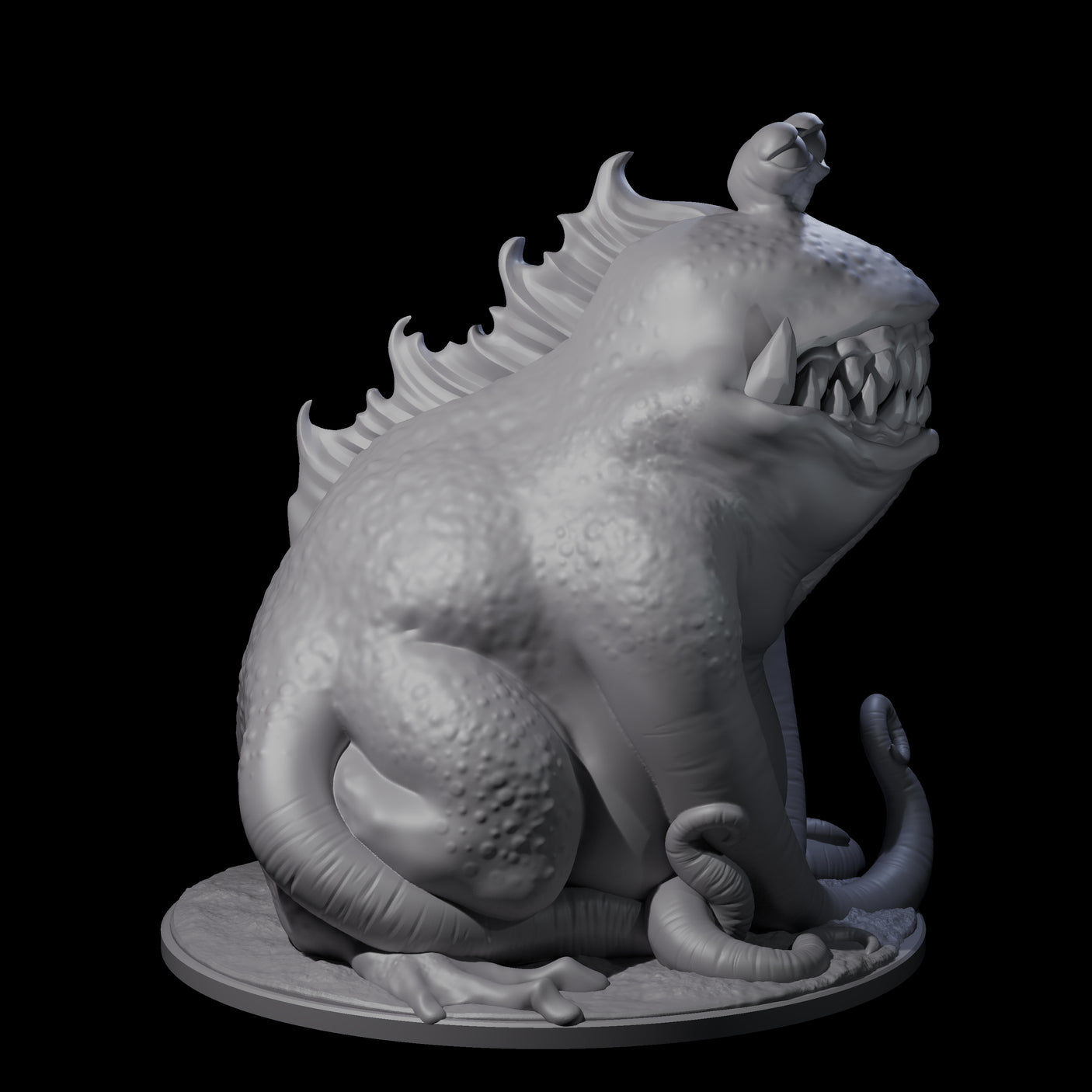Pretty Dumb Froghemoth Behemoth Miniature for Dungeons and Dragons, Pathfinder or other TTRPGs
