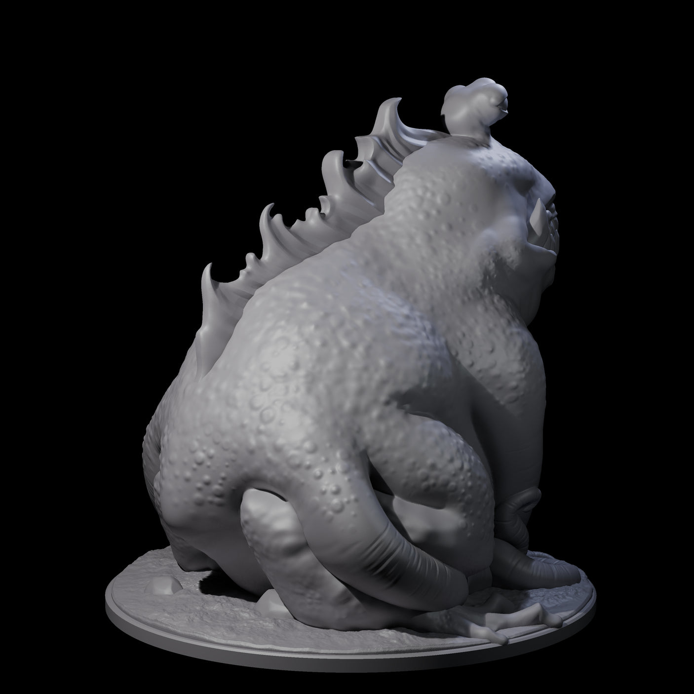 Pretty Dumb Froghemoth Behemoth Miniature for Dungeons and Dragons, Pathfinder or other TTRPGs