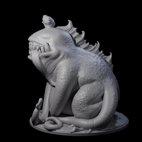 Pretty Dumb Froghemoth Behemoth Miniature for Dungeons and Dragons, Pathfinder or other TTRPGs