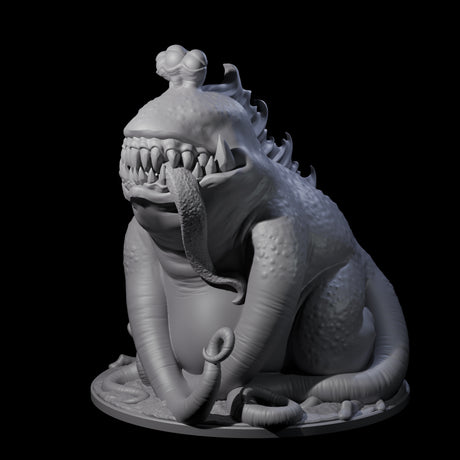 Pretty Dumb Froghemoth Behemoth Miniature for Dungeons and Dragons, Pathfinder or other TTRPGs