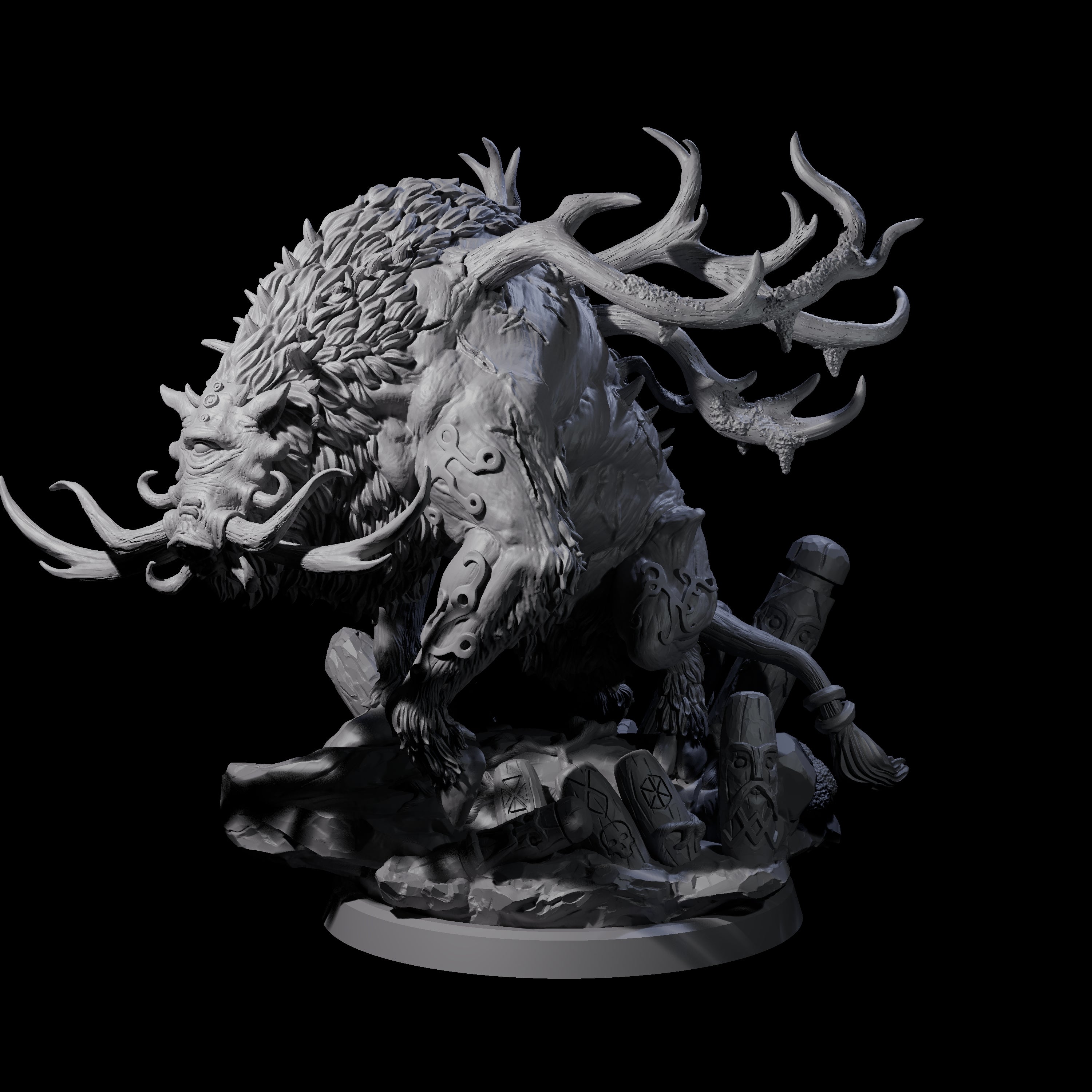 Primal Forest Beast of the Green Wastes A Miniature for Dungeons and Dragons, Pathfinder or other TTRPGs