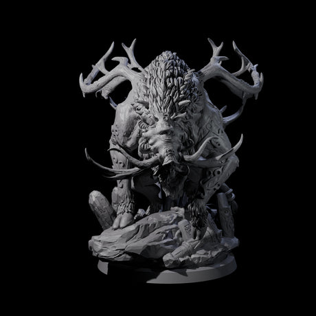 Primal Forest Beast of the Green Wastes A Miniature for Dungeons and Dragons, Pathfinder or other TTRPGs