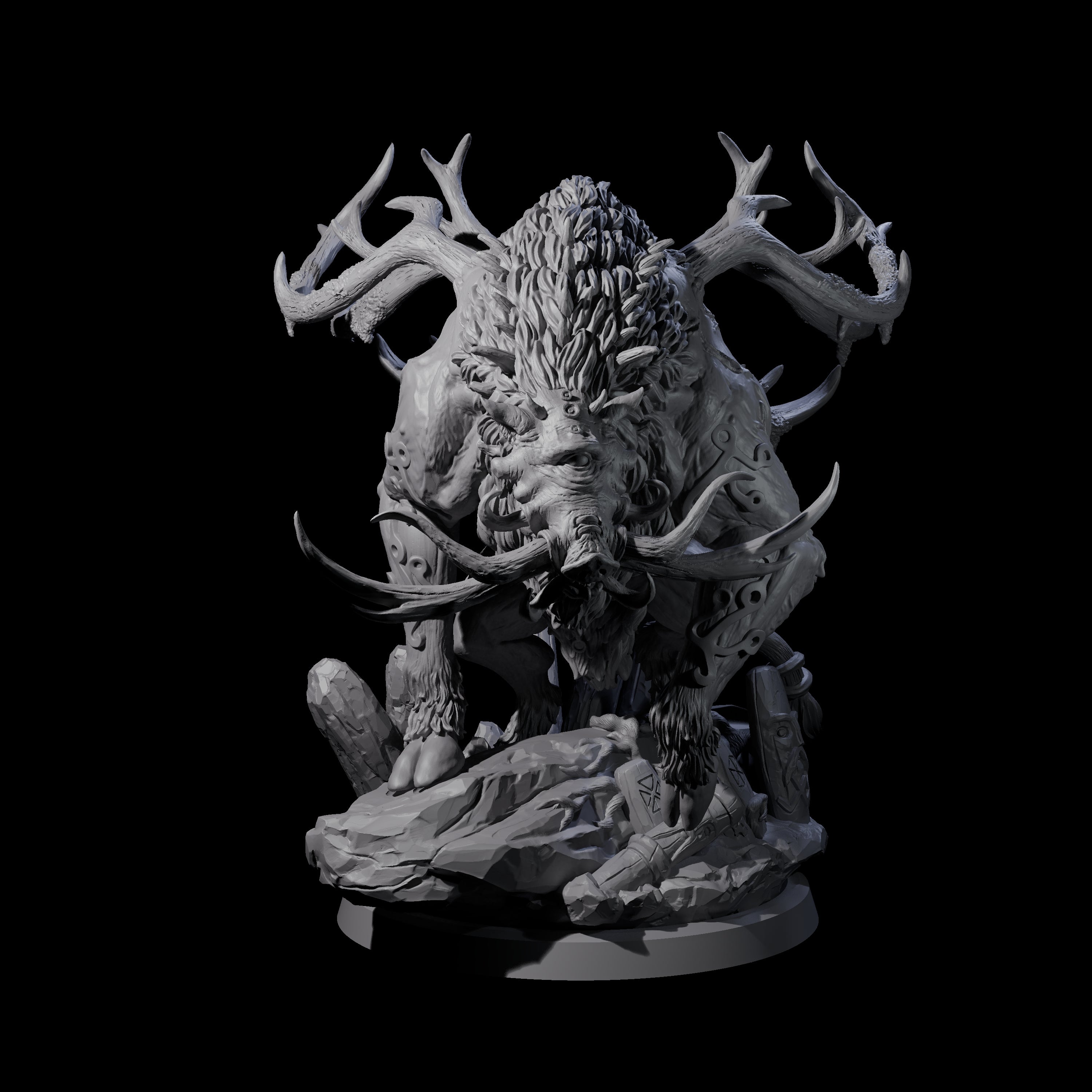 Primal Forest Beast of the Green Wastes A Miniature for Dungeons and Dragons, Pathfinder or other TTRPGs
