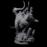 Primal Forest Beast of the Green Wastes C Miniature for Dungeons and Dragons, Pathfinder or other TTRPGs