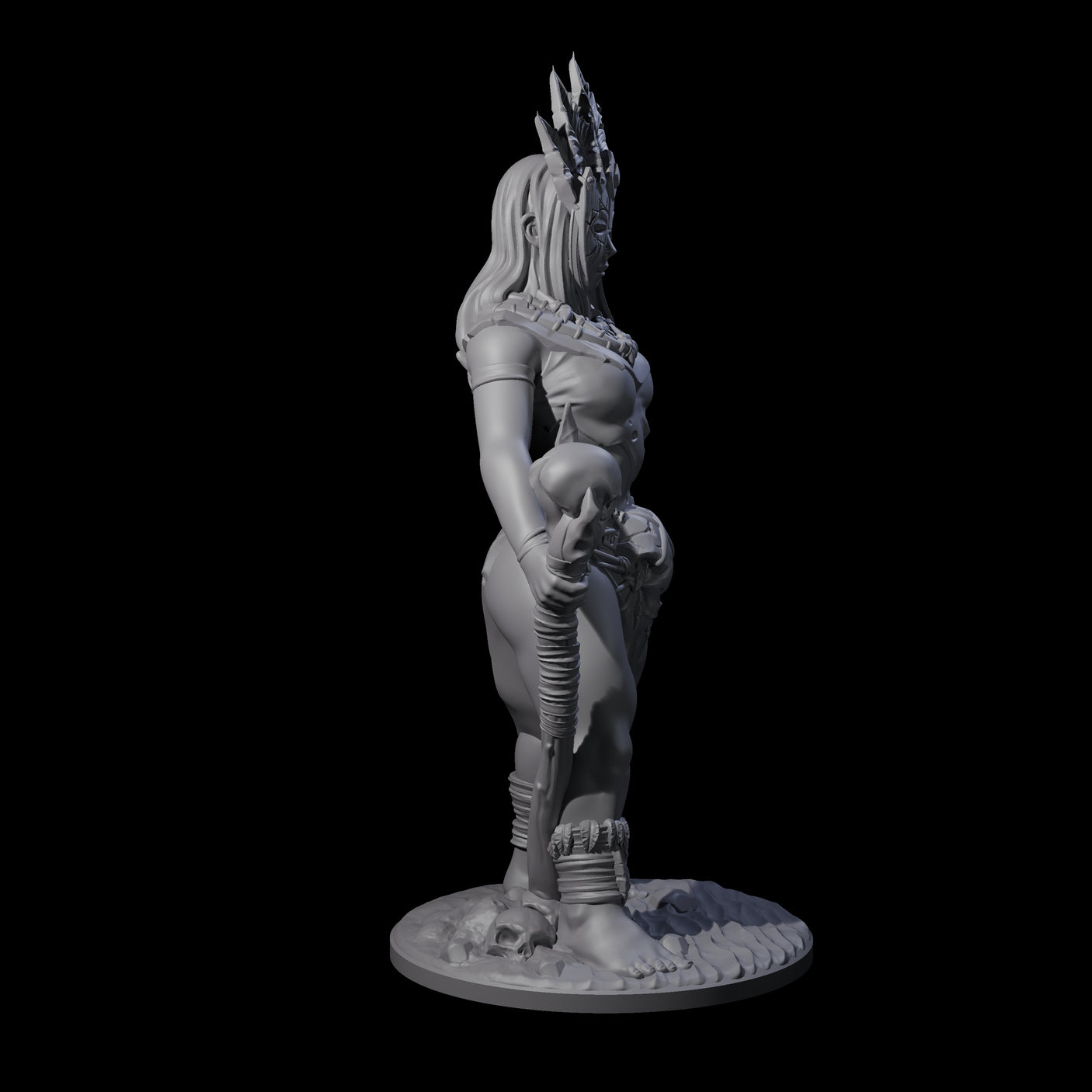Primal Human Ritualist Miniature for Dungeons and Dragons, Pathfinder or other TTRPGs