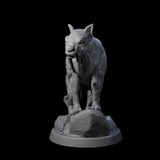 Primal Sabertooth Predator Miniature for Dungeons and Dragons, Pathfinder or other TTRPGs
