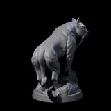 Primal Sabertooth Predator Miniature for Dungeons and Dragons, Pathfinder or other TTRPGs