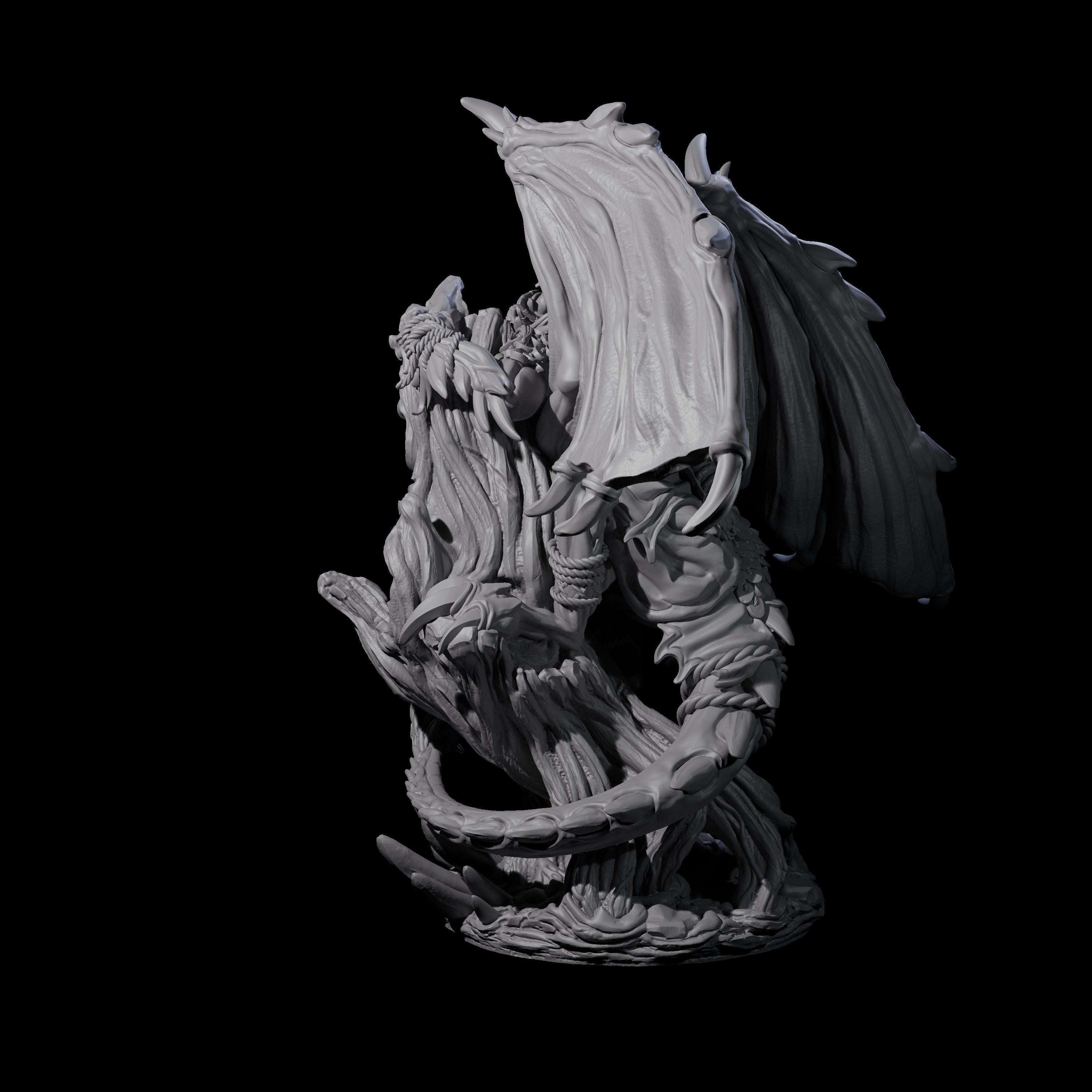 Primal Vampire and Dire Bat Miniature for Dungeons and Dragons, Pathfinder or other TTRPGs