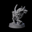 Primordial Direwolf A Miniature for Dungeons and Dragons, Pathfinder or other TTRPGs