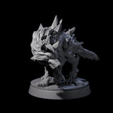 Primordial Direwolf B Miniature for Dungeons and Dragons, Pathfinder or other TTRPGs