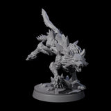 Primordial Direwolf C Miniature for Dungeons and Dragons, Pathfinder or other TTRPGs