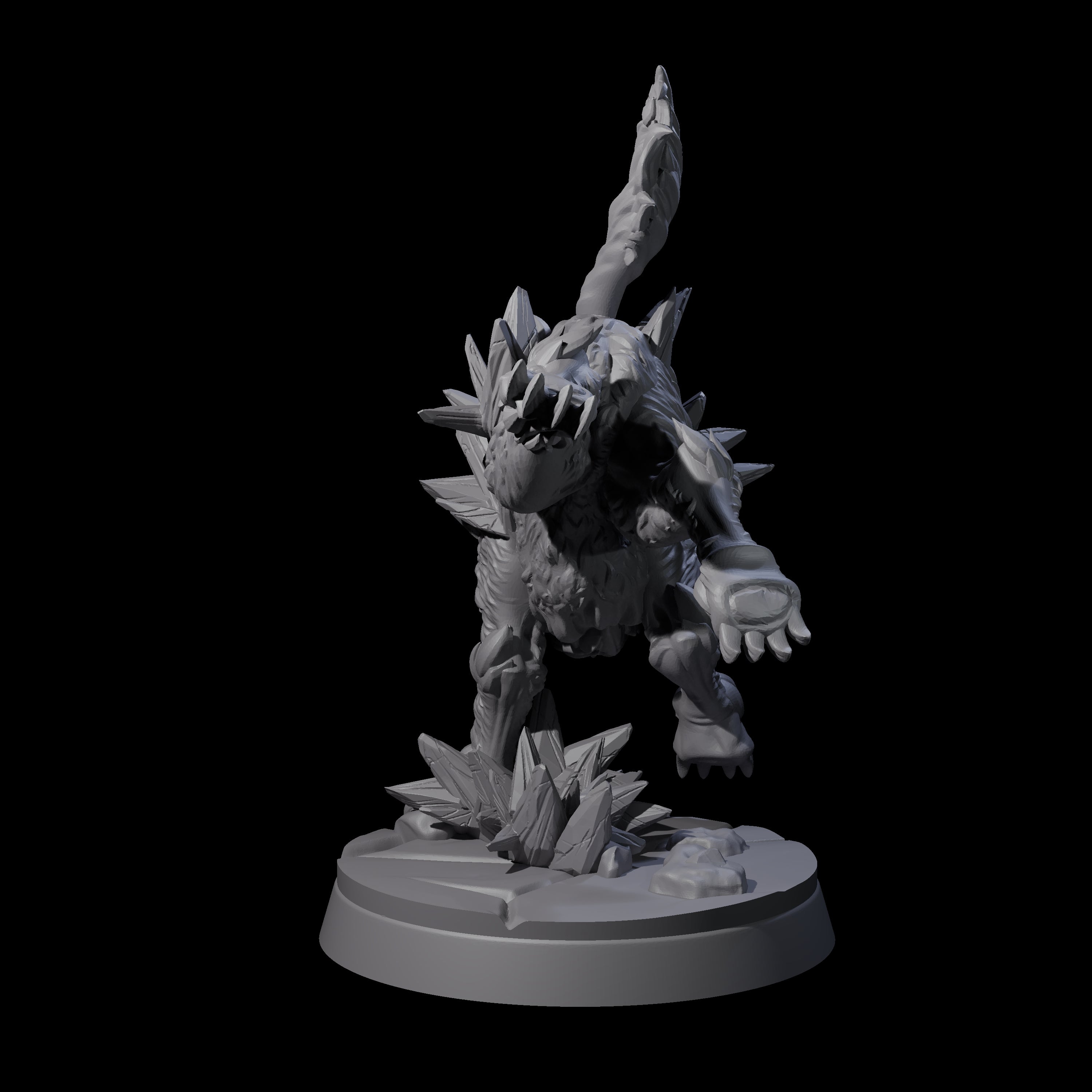 Primordial Direwolf C Miniature for Dungeons and Dragons, Pathfinder or other TTRPGs