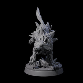 Primordial Direwolf C Miniature for Dungeons and Dragons, Pathfinder or other TTRPGs