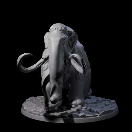 Primordial Woolly Mammoth Miniature for Dungeons and Dragons, Pathfinder or other TTRPGs