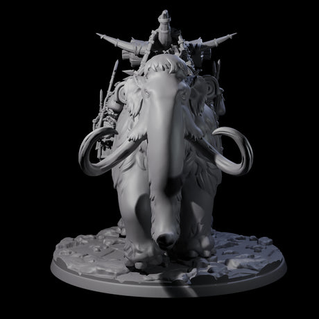 Primordial Woolly Mammoth Miniature for Dungeons and Dragons, Pathfinder or other TTRPGs