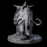 Primordial Woolly Mammoth Miniature for Dungeons and Dragons, Pathfinder or other TTRPGs