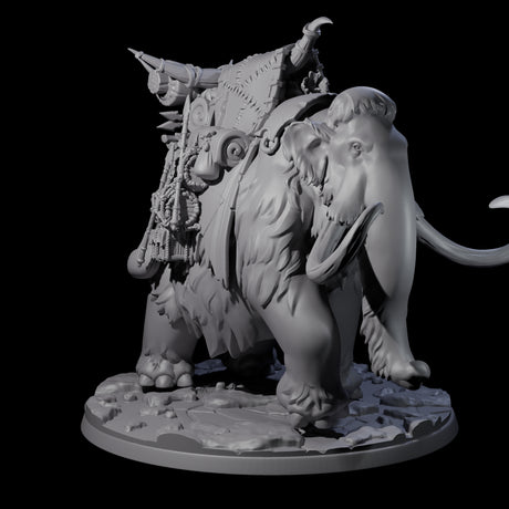 Primordial Woolly Mammoth Miniature for Dungeons and Dragons, Pathfinder or other TTRPGs