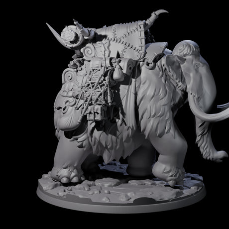 Primordial Woolly Mammoth Miniature for Dungeons and Dragons, Pathfinder or other TTRPGs