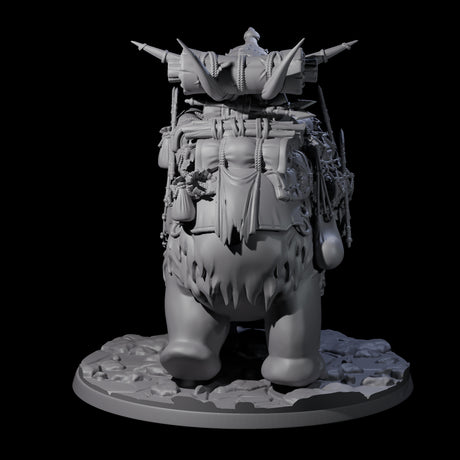 Primordial Woolly Mammoth Miniature for Dungeons and Dragons, Pathfinder or other TTRPGs