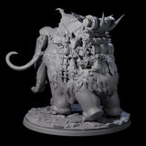 Primordial Woolly Mammoth Miniature for Dungeons and Dragons, Pathfinder or other TTRPGs