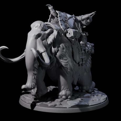 Primordial Woolly Mammoth Miniature for Dungeons and Dragons, Pathfinder or other TTRPGs