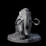 Primordial Woolly Mammoth Miniature for Dungeons and Dragons, Pathfinder or other TTRPGs