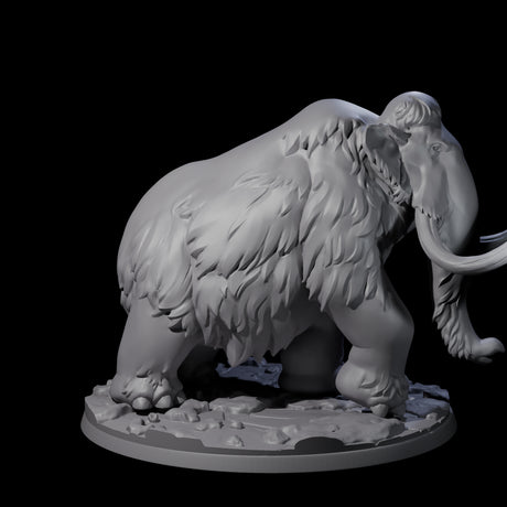 Primordial Woolly Mammoth Miniature for Dungeons and Dragons, Pathfinder or other TTRPGs